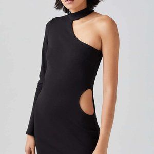 UO Crawford Asymmetrical Cutout Mini Dress NWT